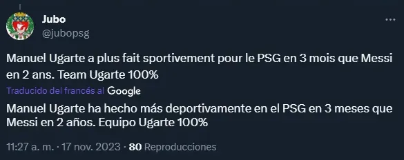 La banca a Ugarte y la crítica a Messi.