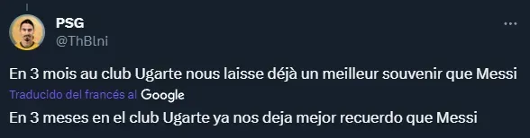 La banca a Ugarte y la crítica a Messi.