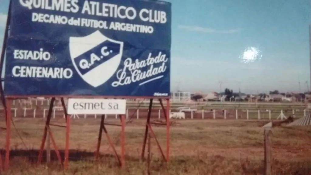 El momento en el que el club accedió a los terrenos del nuevo estadio (@museoquilmes)