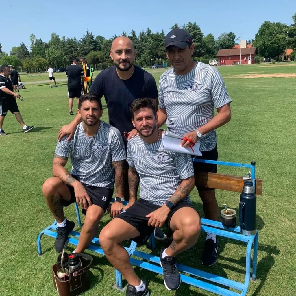 Con Ramón, Emiliano Díaz y Osmar Ferreyra. IG Lobo Ledesma