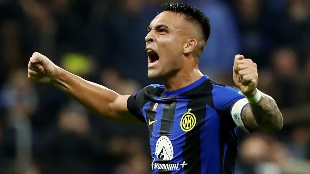 Lautaro Martínez, figura de Inter, gritando.