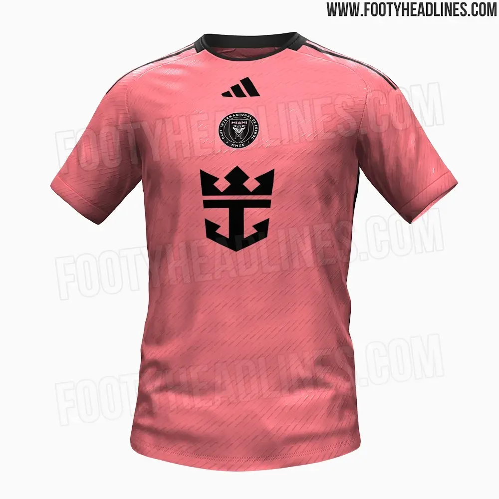 Nueva camiseta de Inter Miami. (Foto: https://www.footyheadlines.com/)