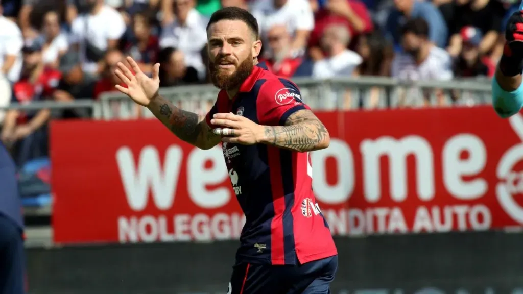 Nahitan Nández, uno de los sudamericanos de Cagliari (Getty Images).