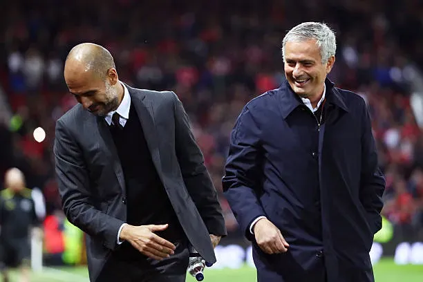 La relación entre Guardiola y Mou ha mejorado con el paso de los años. (Photo by Michael Steele/Getty Images)