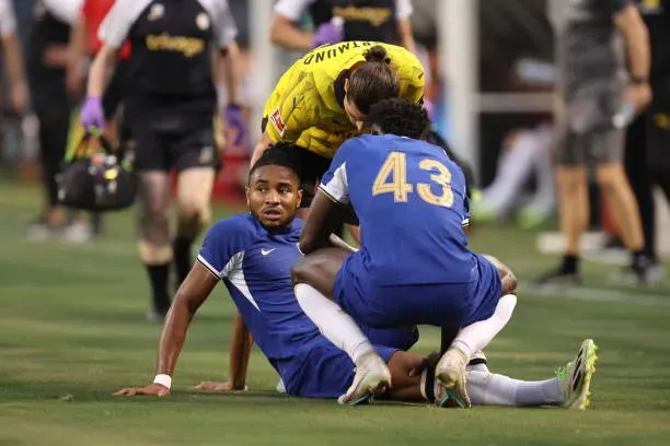 Christopher Nkunku sufrió una lesión durante la pretemporada que le ha hecho perder la primera mitad de la campaña. (Photo by Matthew Ashton – AMA/Getty Images)