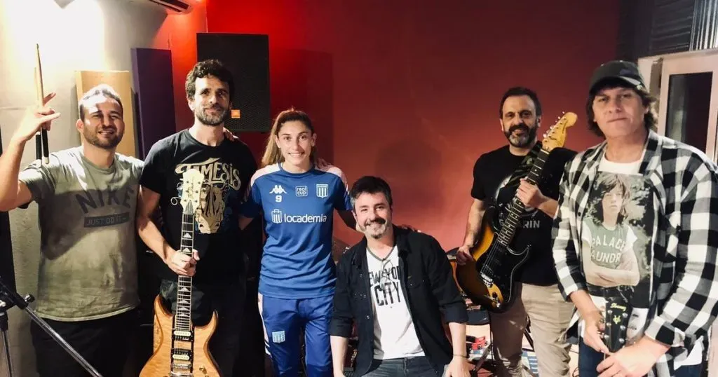 Rocío Bueno y la banda de Braca, Lamadrid y Pandolfi.