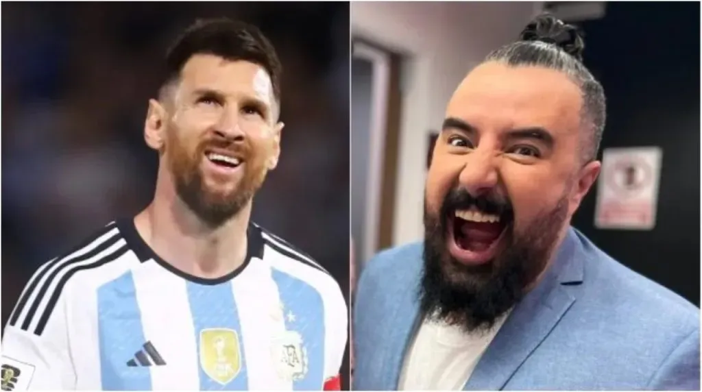 Leo Messi y Álvaro Morales. (Foto: Getty Images)