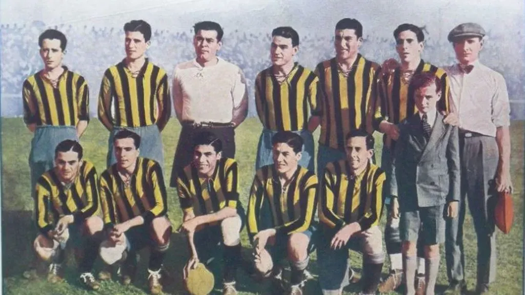 Una formación del “canalla” en la época amateur, en la Liga Rosarina (@rosariocentral)