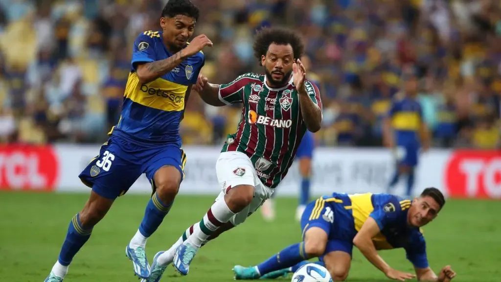 Medina, junto a Marcelo en la final de la Copa Libertadores