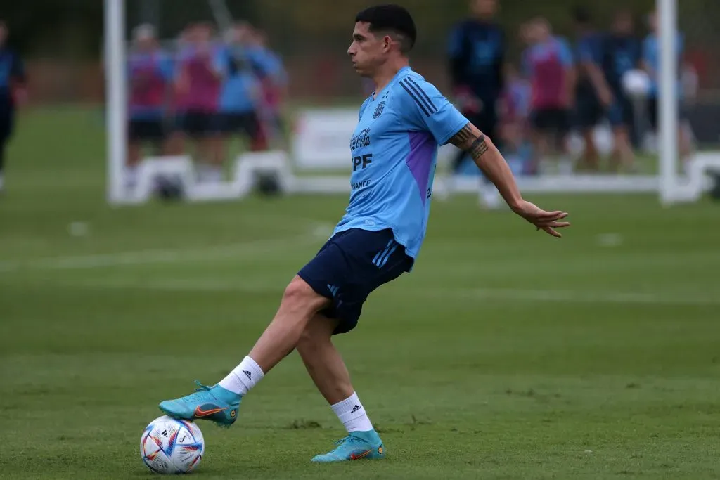 Lautaro Blanco, el defensor de la Selección Argentina que quiere Racing. (Getty Images)