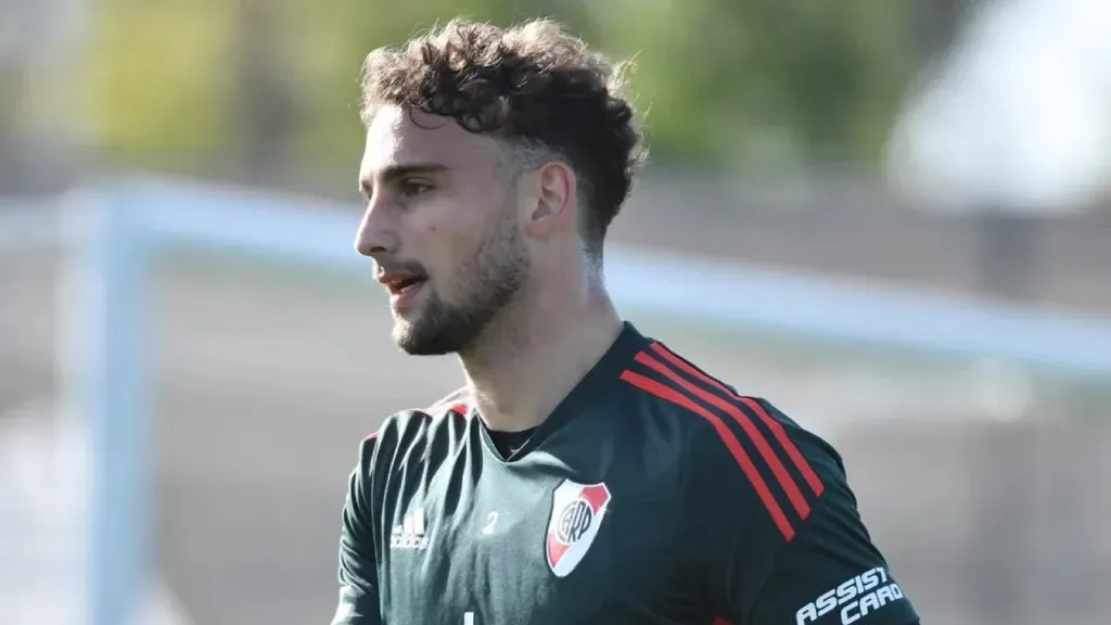 Sebastián Boselli en el entrenamiento de River.