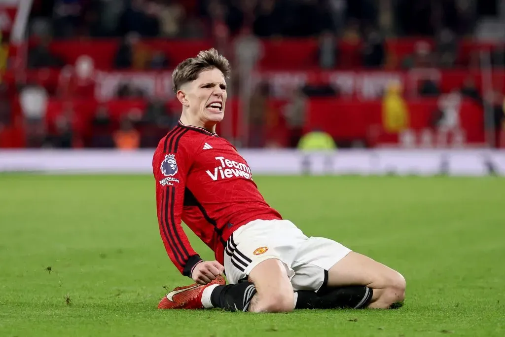 Garnacho sumó su quinto gol en la temporada, igualando la marca de la 2022/2023.