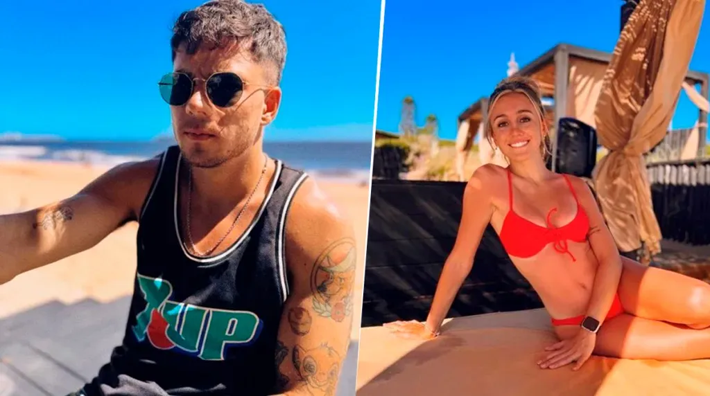 Los posteos de Lucas Blondel y Morena Beltrán.