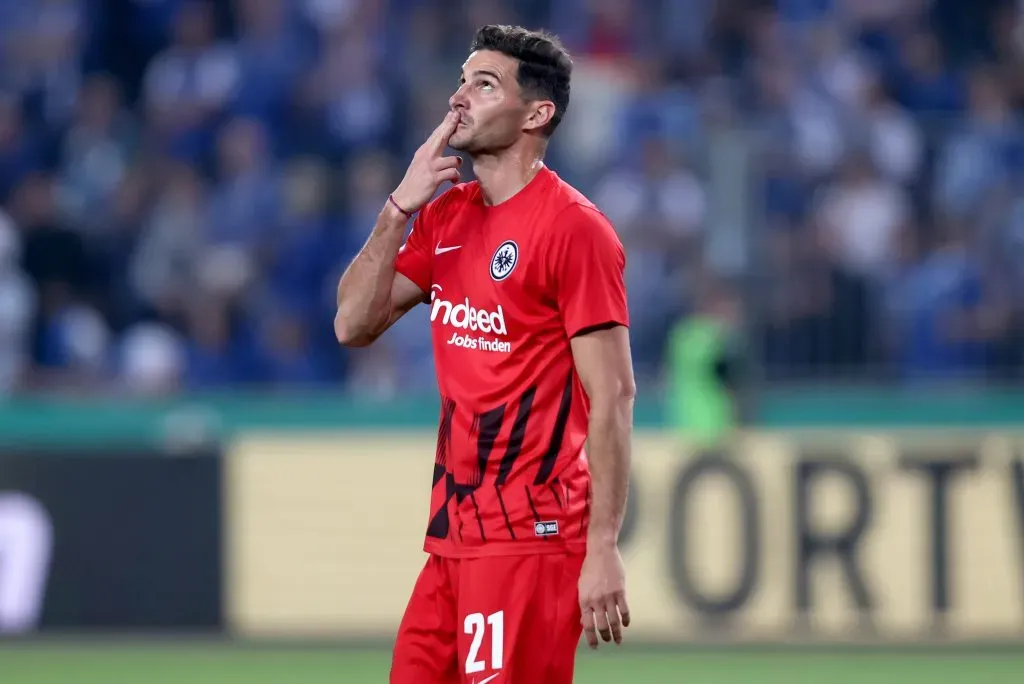 Alario jugó 26 partidos en Eintracht y marcó dos goles. (Foto: Getty).