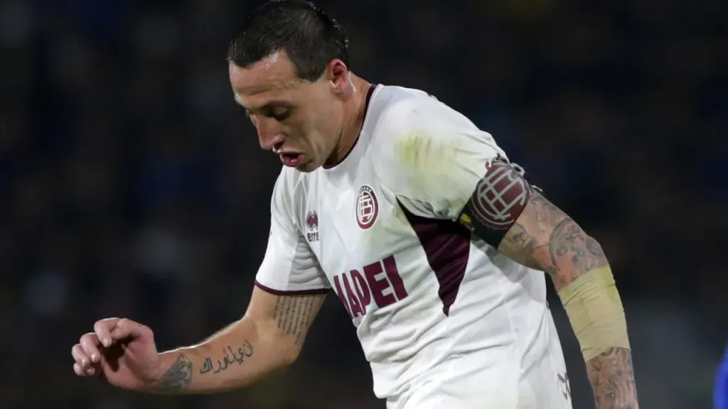 Cristian Lema, capitán de Lanús (Getty Images).