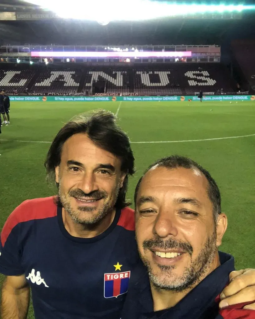 Con Pato Ciavarella, otro colaborador de Martínez. Foto IG.