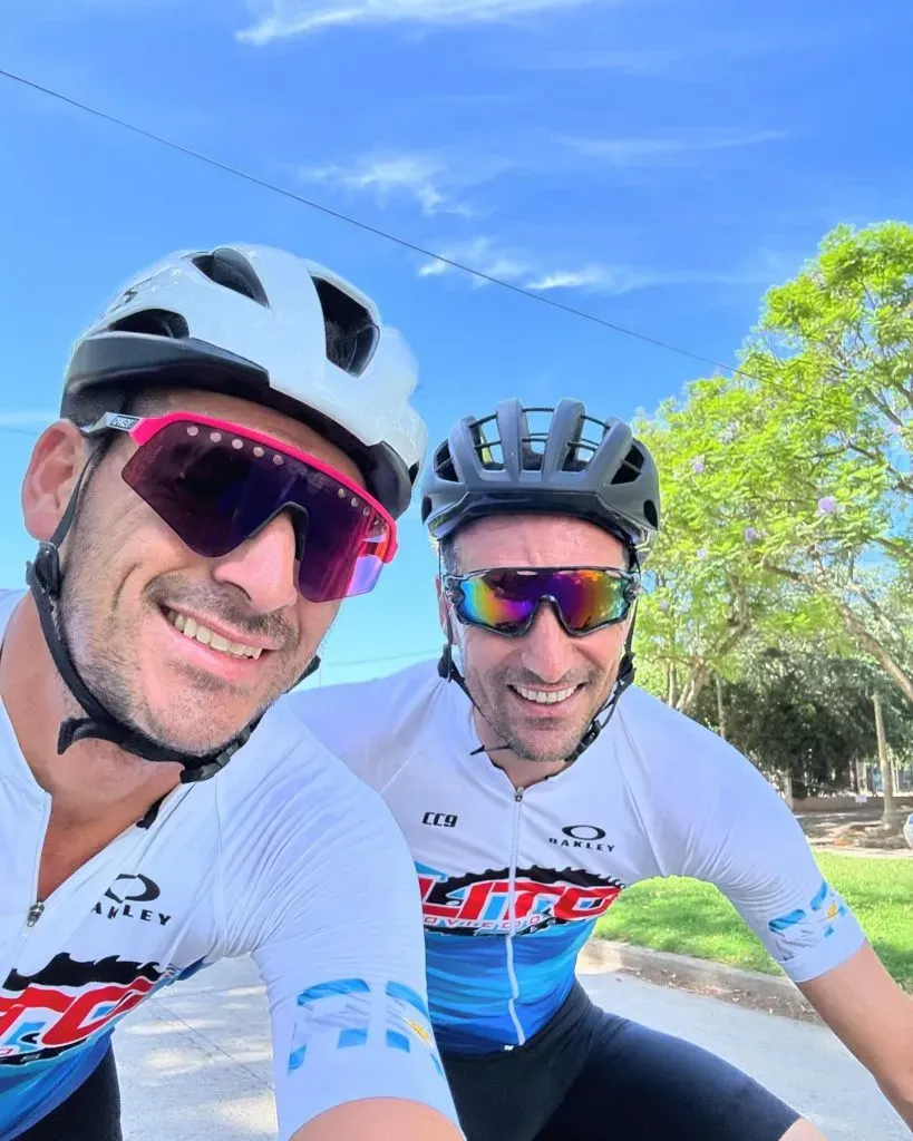 Scaloni con Lito Oviedo. Foto IG Lito Oviedo.