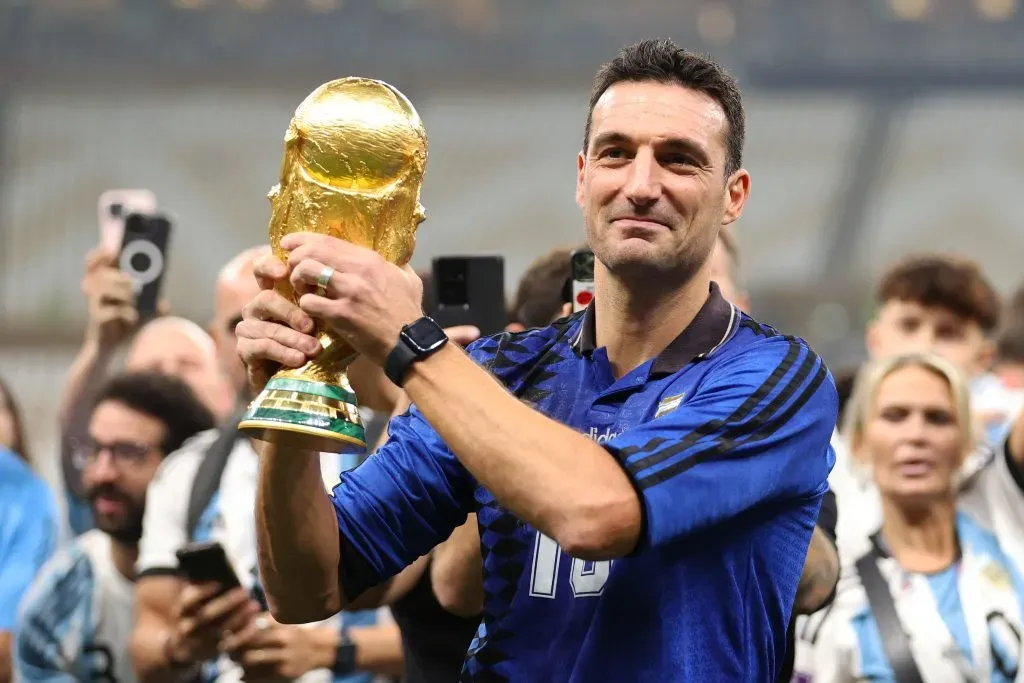 Scaloni llevó a Argentina a su tercera estrella. (Foto: Getty)
