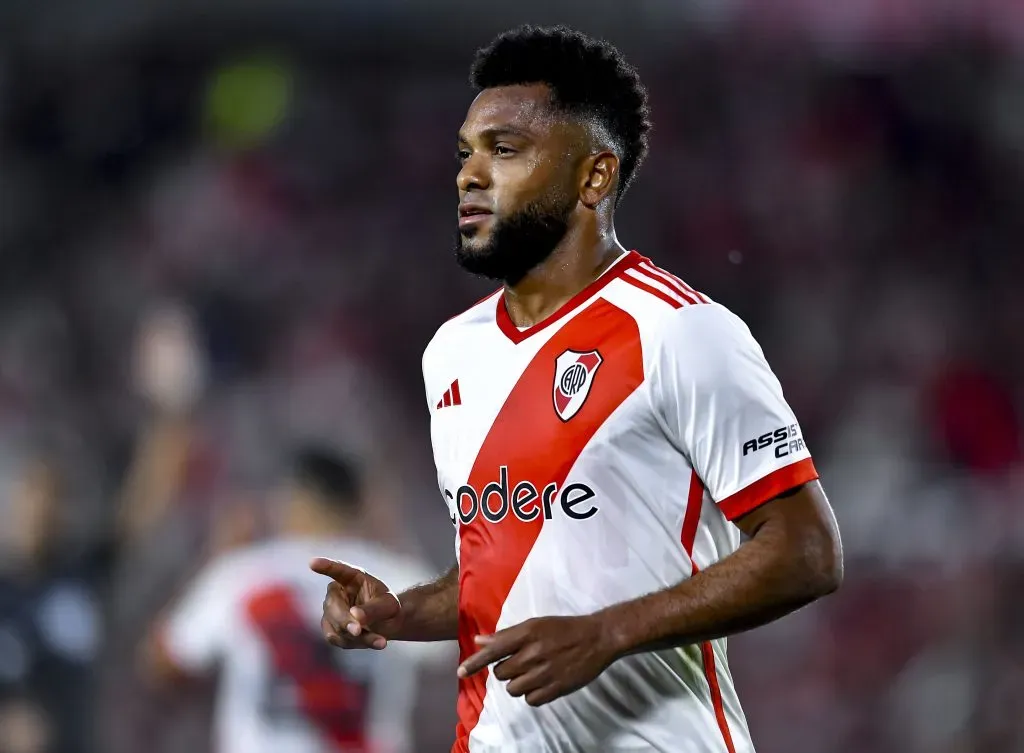 Miguel Borja, la carta más fuerte de ataque de River. (Foto: Getty).