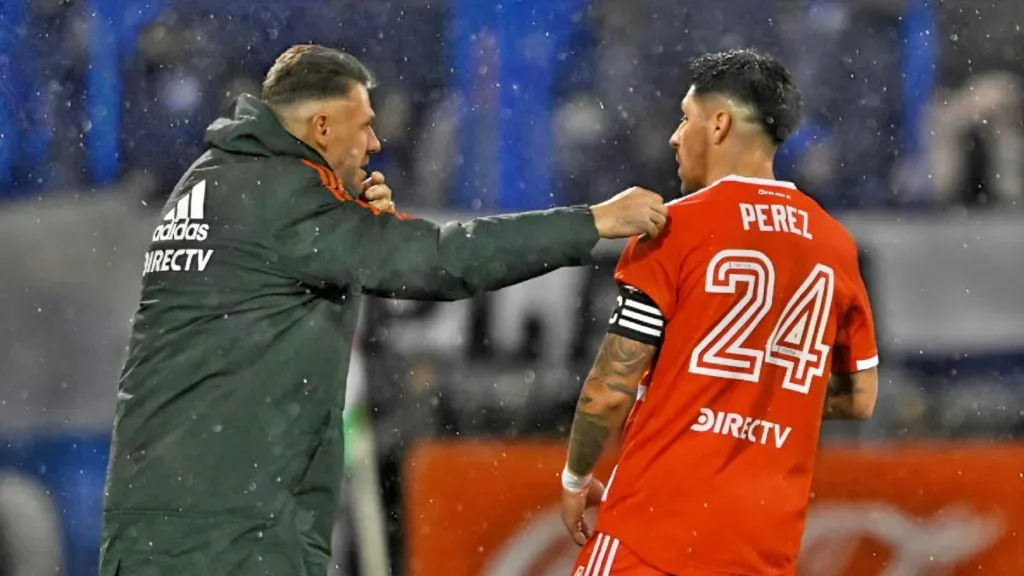 Demichelis y Enzo Pérez tuvieron cortocircuitos en River. (Getty)