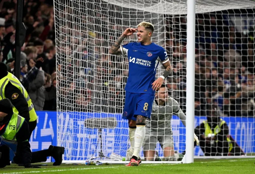 Enzo Fernández, volante de Chelsea. (Foto: Getty)