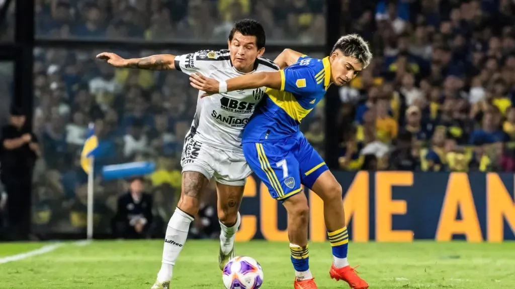 El Pulga Rodríguez, jugando para Central Córdoba ante Boca en 2023 (IMAGO / ZUMA Wire).
