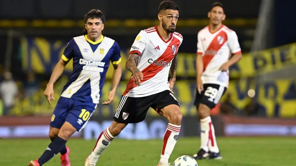 Manuel Lanzini durante un partido de River. (Foto: Getty)