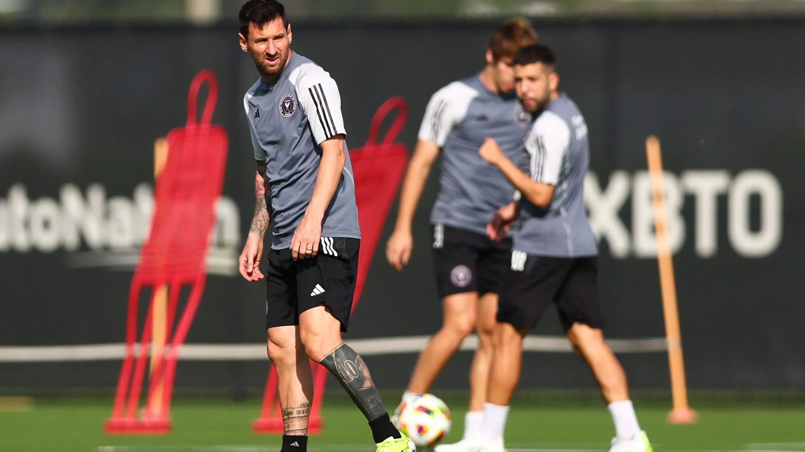 Lionel Messi en la pretemporada del Inter Miami. Getty Images.