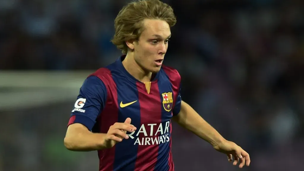 Alen Halilovic, en su único partido con Barcelona (Getty Images).
