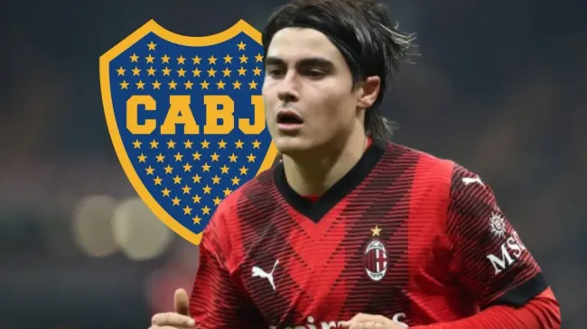 Luka Romero a punto de dejar el AC Milan y con chances de ir a Boca. (Foto: Getty Images)