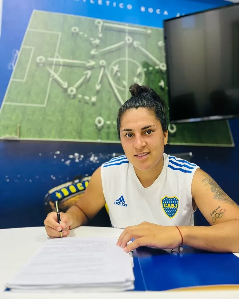 Gaby Chávez volvió al club tras dos temporadas. Foto X