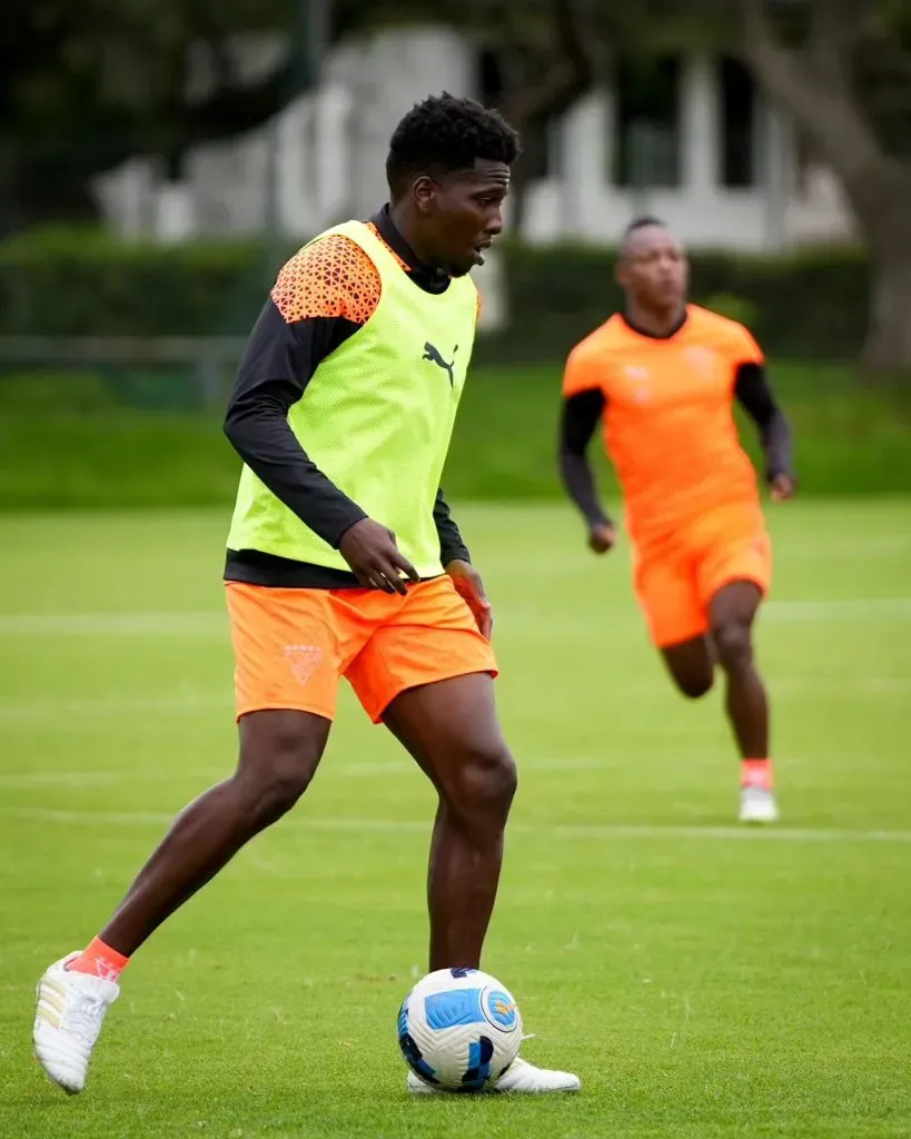 Jan Hurtado en la pretemporada de LDU. Foto IG.