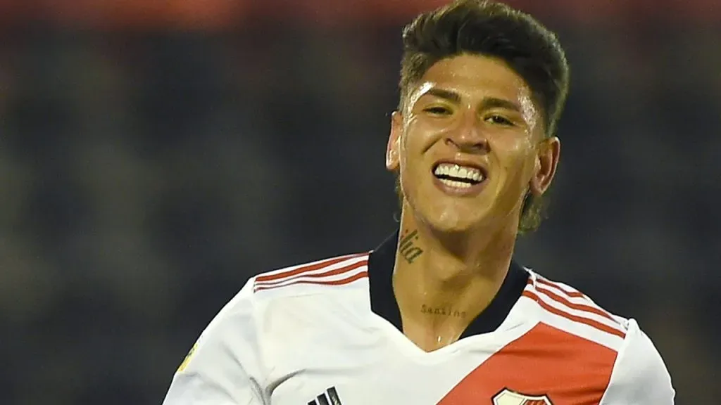 Jorge Carrascal, cuando estuvo en River (Getty Images).