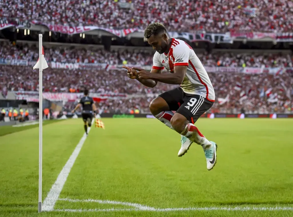 Miguel Borja y su clásico Colibrí. (Foto: Getty)