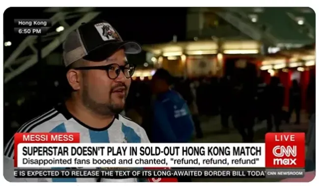 Los fanáticos de Lionel Messi en China piden que le devuelvan el dinero de los tickets del Hong Kong vs. Inter Miami.