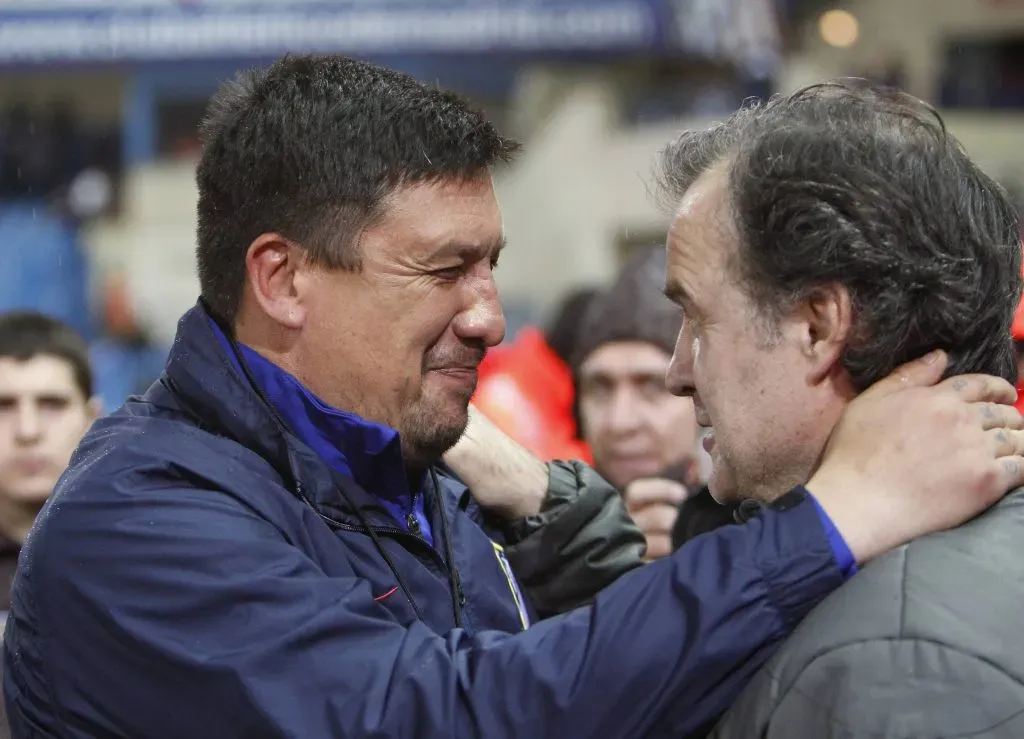 El reencuentro con Bielsa en 2012, cuando se enfrentaron Atlético de Madrid y Athletic Bilbao. (Foto: Imago).