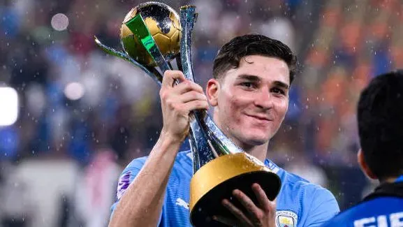 Julián Álvarez, MVP de la final en el Mundial de Clubes. (Photo by Marcio Machado/Eurasia Sport Images/Getty Images)