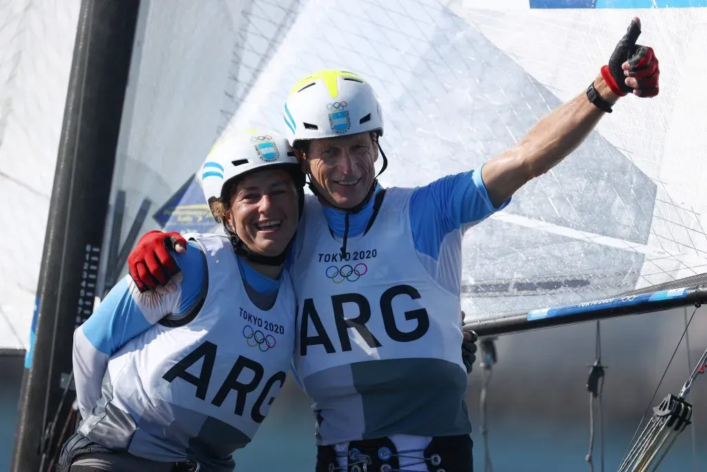 Santiago Lange y Cecilia Carranza, historia pura del deporte argentino (Getty)