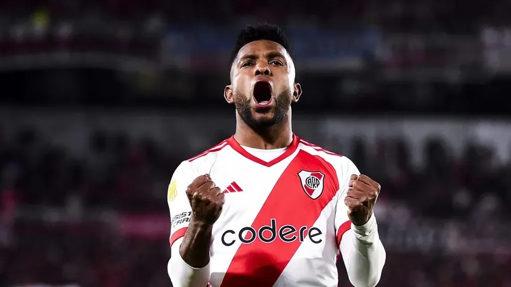 Miguel Borja, el goleador que tiene River. (Foto: Getty)