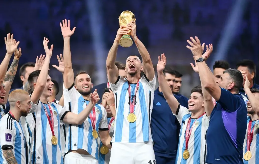 Guido Rodríguez, campeón del mundo. (Foto: Getty)