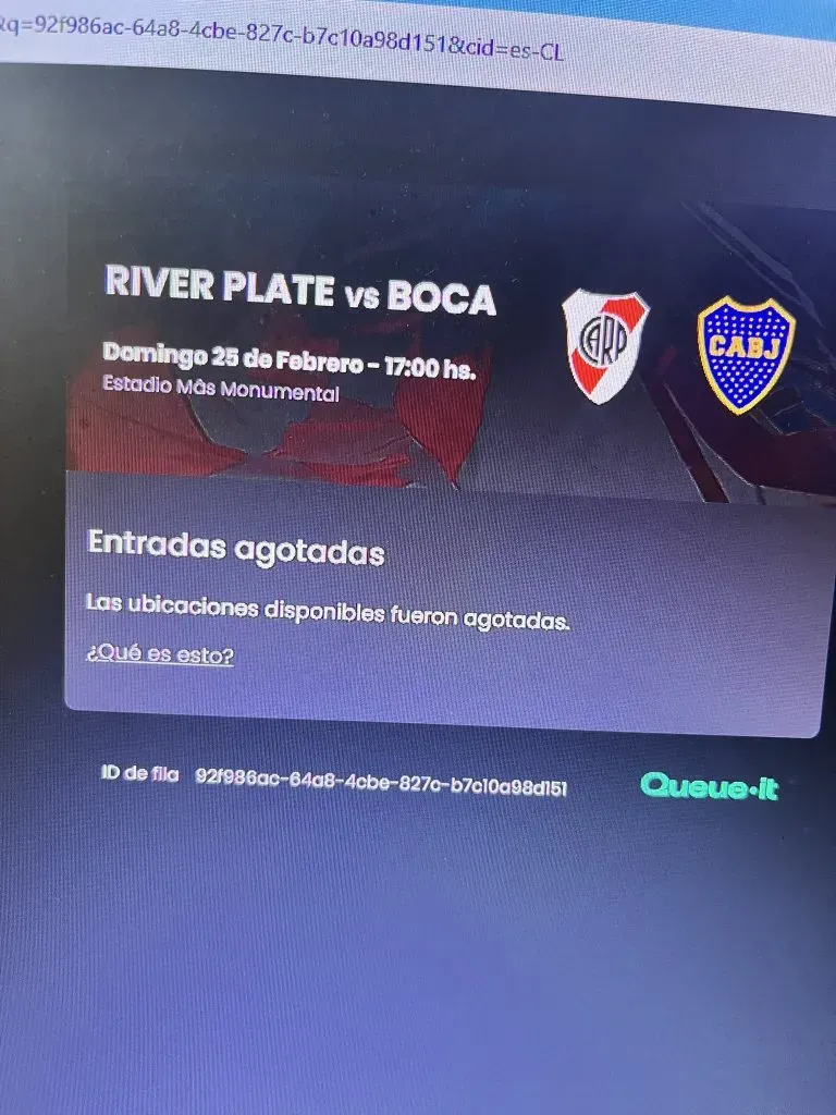 El cartel de entradas agotadas ya apareció en River ID (Twitter).