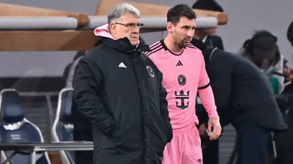 Martino y Messi en Inter Miami. (Getty)