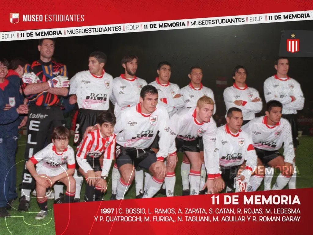 El Pincha del 97 que hizo una campaña inolvidable. Foto Museo de Estudiantes.