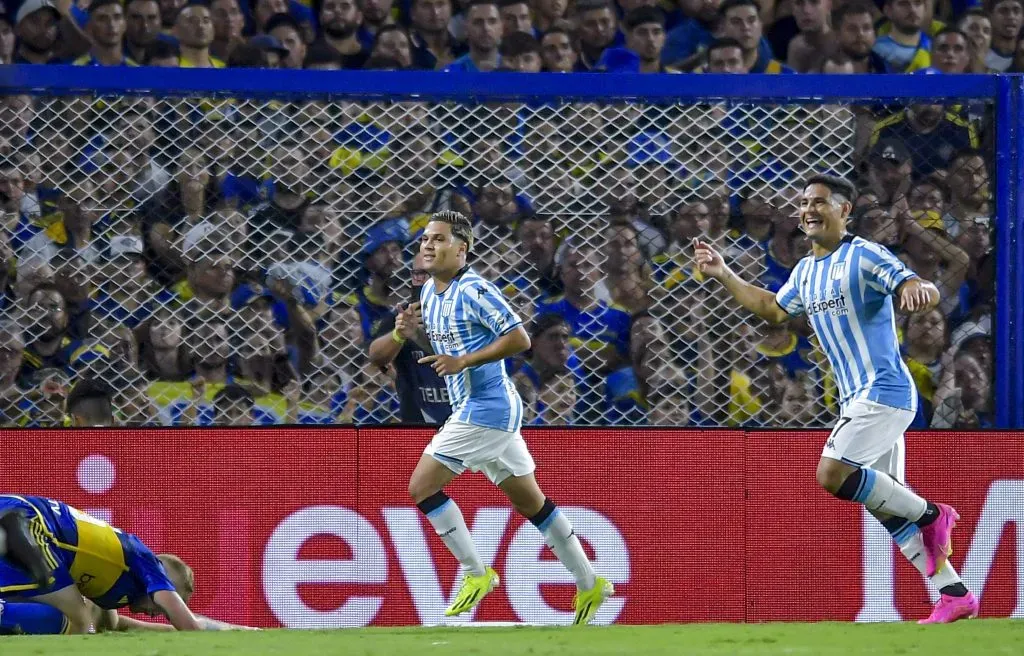 Juanfer Quintero anotó ante Boca y luego se cruzó con un periodista. (Foto: Getty).