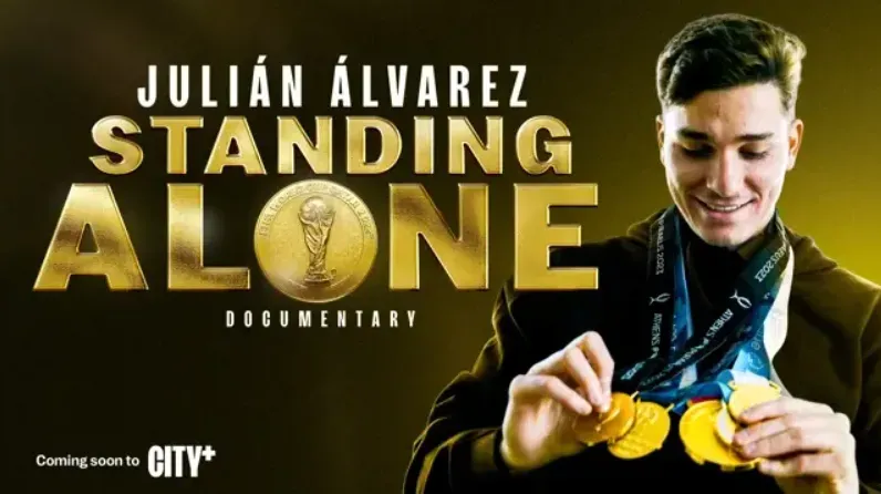 Manchester City lanza un documental sobre Julián Álvarez.