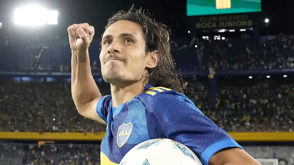 Edinson Cavani, figura de Boca Juniors.