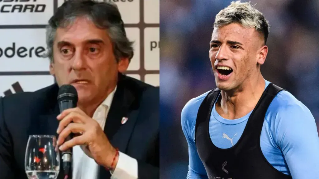 Enzo Francescoli, mánager de River, y Luciano Rodríguez, figura uruguaya (La Página Millonaria – IMAGO / Just Pictures).