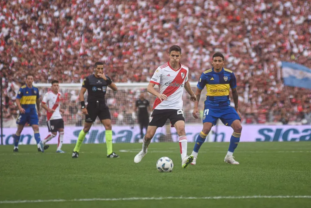 River y Boca igualaron 1 a 1 la última vez que se vieron las caras. (Foto: IMAGO).
