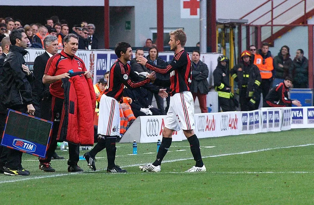 Tabaré Viudez ingresó por David Beckham en su único partido en Milan. (Foto: IMAGO).