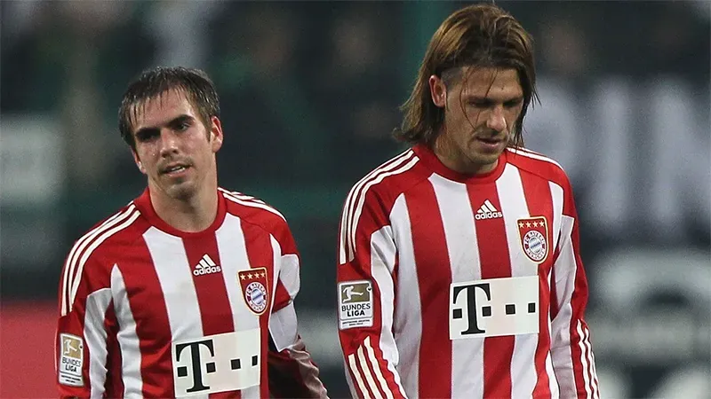 Lahm y Demichelis en Bayern Munich.